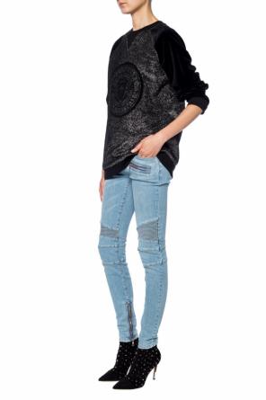 Bluza z aksamitnym logo, zdjęcie 2 Bluza z aksamitnym logo od Balmain